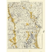 New Hampshire - Bien 1878 - 23 x 31 - Glossy Satin Paper