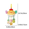 thumbnail image 3 of Kids Toy Gifts QTOCIO Puzzle Early Education Pulling Rope Pulling Soothing Doll Bed Bells Handcart Baby Cart Ringing Pendant For 0-3 Year Old Baby, 3 of 9