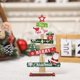 thumbnail image 2 of Adornos Navideños Árbol De Navidad Miniatura Para Escritorio Adornos De Madera Decoración Festiva, 2 of 6