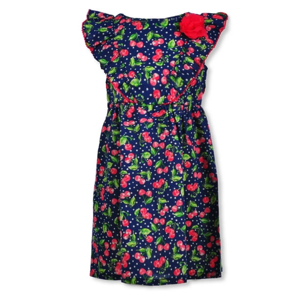 Penelope Mack Penelope Mack Girls' Cherry Ruffle Dress (Little Girls