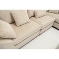 thumbnail image 5 of 146’‘ Oversized Corduroy Modular Sectional Sofa, Comfy Deep 5 Seat Couch, L-Shaped Corner Sectional Couch with 5 Throw Pillow, Large Upholstered Furniture for Living Room, 5 of 7