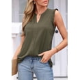 thumbnail image 4 of PRETTYGARDEN Sleeveless Tops for Women Summer Dressy Tank Tops Ruffle Blouses Spring Work Office Shirts, 4 of 8