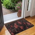 thumbnail image 2 of Happy Halloween Pumpkin Front Door Mat Anti Slip Spider Bat Doormat Funny Outdoor Inside Floor Rugs Crystal Velvet 30x17 Inches, 2 of 7