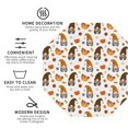 thumbnail image 3 of Honeii Halloween Gnomes Print Leather Coaster Set of 4, Ideal for Safeguarding Your Furniture from Drinks Spills and Effortless Cleanup-Octagon, 3 of 6