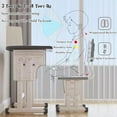 thumbnail image 3 of Kids' Table Chair Sets, Kids' Desks Chair, Height Adjustable Ergonomic Children Study Desk Table Computer Workstation With Large Storage Drawer Built-in Bookshelf, Kids Bedroom Furniture, 3 of 6