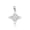 White, variant on 10k Yellow Gold Irish Celtic Cross Trinity Knot Pendant / Necklace (16 Inches)