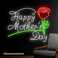 thumbnail image 3 of Glowneon Happy Mother's Day Rose Neon, Mother's Day Rose Led Gift, 3 of 4