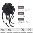 thumbnail image 3 of Extensions de Queue de Cheval en Chignon Bouclé avec Bande Élastique Chouchous Longs Synthétiques, 3 of 6