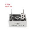thumbnail image 3 of Unique Bargains KBPC2510 1000V 25A Single Phase Bridge Rectifiers Half-Wave Gray 5Pcs, 3 of 5