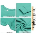 thumbnail image 6 of Fantaslook Plus Size Sweatshirts for Women Crewneck Casual Tunic Tops Long Sleeve Shirts, 6 of 8