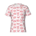 thumbnail image 4 of Vsdgher Kawaii Pigs Print Men's Dry Fit Mesh Athletic Shirts Moisture Wicking Tennis T-Shirt Tops, 4 of 9