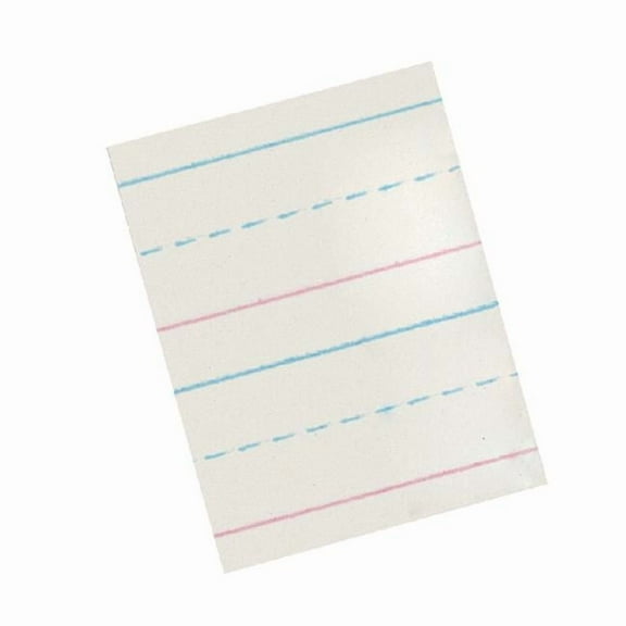 11 x 8.5 in. Red & Blue Storybook Paper, 0.63 in. Ruled Long Way - 500 Sheets