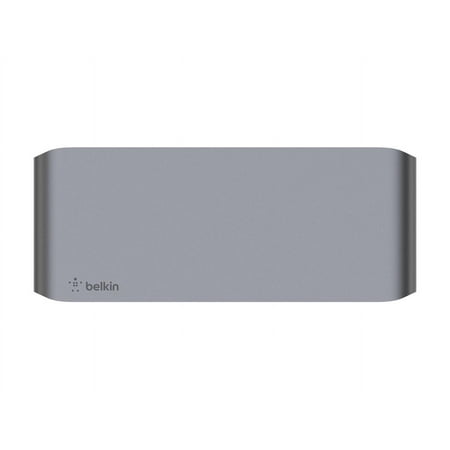 Belkin - Thunderbolt 3 Dock Pro w/ Thunderbolt 3 Cable, Dual 4K @60Hz, 85W Upstream Charging - Docking Station - Aluminum