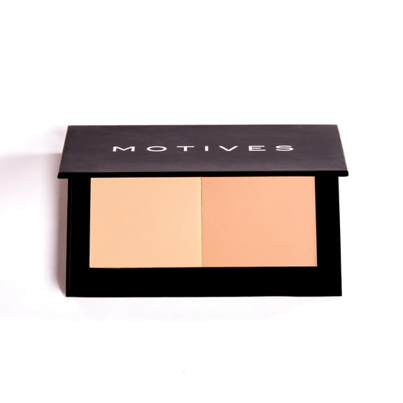 Motives® Bronzing Duo – Dual-Tone Matte & Shimmer Bronzer for Contour & Glow | Lightweight, Blendable, Long-Lasting Formula | Sun-Kissed, Natural Finish for All Skin Tones