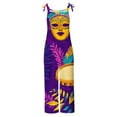 thumbnail image 5 of Moxiu Womens Mardi Gras Rompers Spring Summer Adjustable Straps Casual Loose Fit Overalls Carnival Printed Beach Romper Pant 2025 Multicolor,XXXXXL, 5 of 5