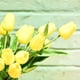 thumbnail image 3 of Luxtrada - Ramo de tulipanes artificiales de tacto real (20 unidades), color amarillo, 3 of 7