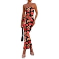 thumbnail image 1 of Vestido largo PRETTYGARDEN para mujer 2025, verano, floral, negro, XS, 1 of 9