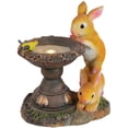 thumbnail image 3 of Jinsinto 1 Pce Statue Lumineuse Solaire en Résine en Forme de Rabbit Mignonne - Décoration Extérieure pour Patio, Jardin, 3 of 5