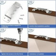 thumbnail image 5 of 6PCS Large Sawtooth Picture Hangers Supports 300 lbs Heavy Duty Picture Hanging Hardware Picture Frame Bracket with Screws, Painting Hanging Accessories for Heavy Decorations(Silver), 5 of 7