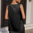 thumbnail image 4 of Camiseta sin mangas de color liso, camiseta sin mangas con cuello en V para mujer Camiseta sin mangas con cuello en V para mujer Camiseta sin mangas de satén de color liso Valor excepcional, 4 of 6