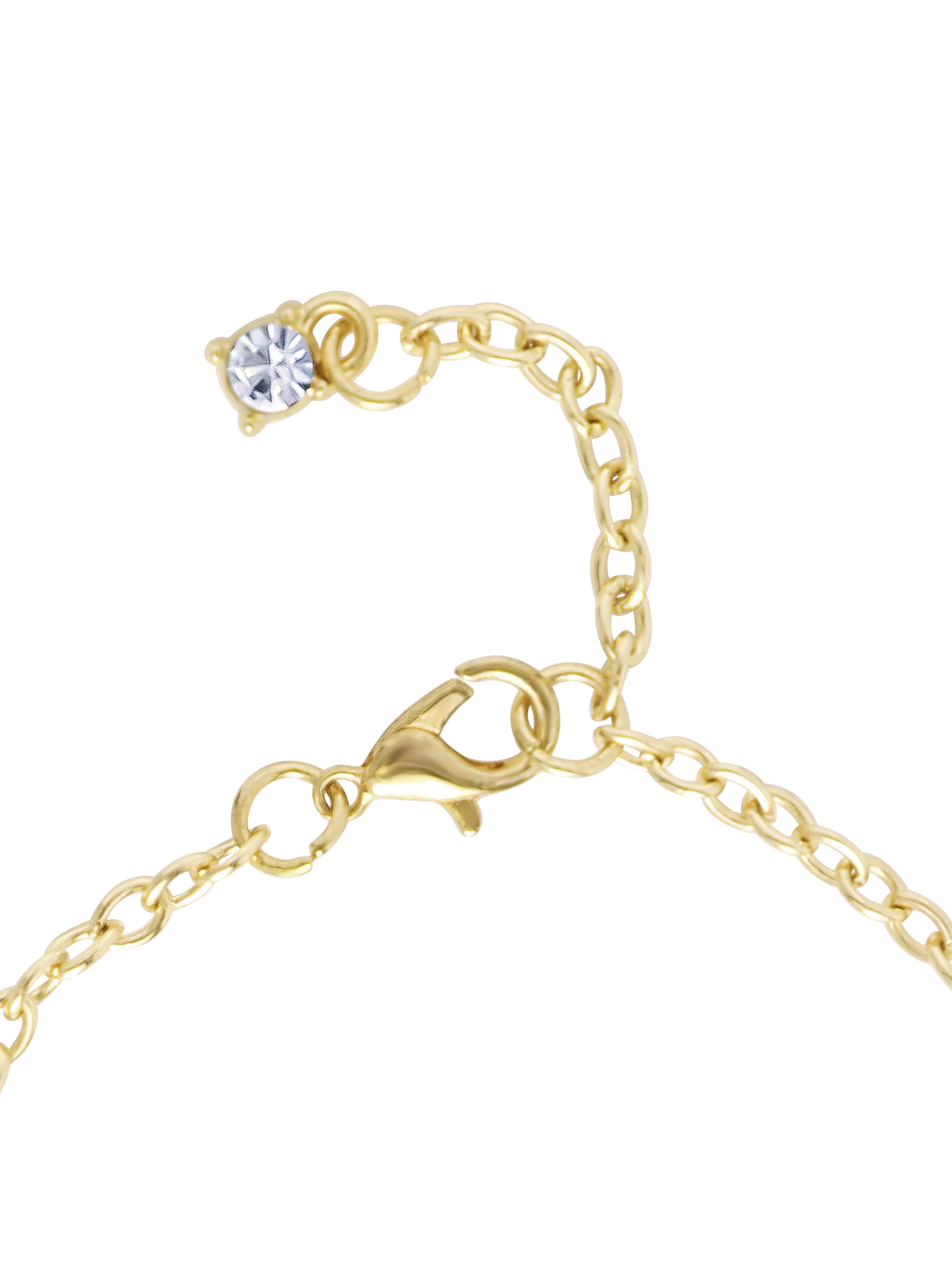 Disney Women's Minnie Mouse Bow Charm Bracelet with Polished Finish