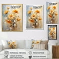 thumbnail image 4 of Designart "Beige Sunflowers love expression III" Floral & Botanical Floater Framed Canvas Print, 4 of 7