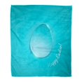 thumbnail image 1 of JSDART Flanelle Jeter Couverture Simple Brillant Oeuf Plat sur Dégradé Bleu Vert Couleur Douce pour Canapé Lit et Canapé 58x80 Pouces, 1 of 1
