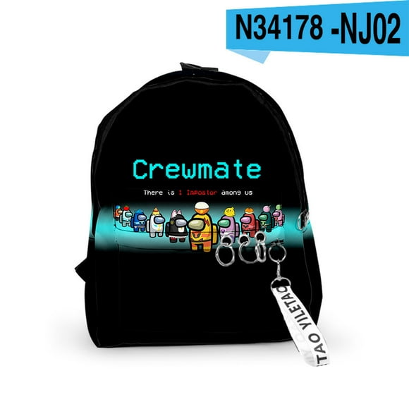 Nouveaux Sacs à Dos Mignons Among Us pour Garçons Imperméables 3D Dessin Animé Among Us Sac à Dos Scolaire Sac à Livres Among Us Imprimé Personnages Sac à Dos Sac à Bandoulière Camping Voyage Durable Sacs à Dos Étudiants-C