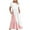 Pink, variant on Dresses for Women 2024 Casual Summer Short Sleeve Crewneck Swing Dress Loose Tiered Maxi Beach Dress with Pockets
