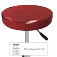 thumbnail image 4 of Fotbe Minimalist Romantic Dinner Stool Covers Round,Waterproof Round Bar Stool Covers Bar Chair Covers Washable Stool Cushion Slipcover for 12-14 Inch Chair-13 inch, 4 of 7