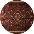 thumbnail image 1 of Ahgly Company Indoor Round Southwestern Brown Country Area Rugs, 8' Round, 1 of 4