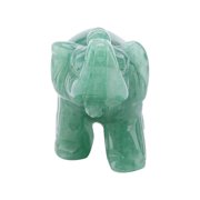 Natura Green Jade Stone Elephant, Crystal Elephant Figurines,Natura Jade Carved Elephant Crystal Figurine Home Decoration Furnishing Article,Home Decoration Furnishing Article C