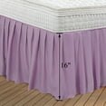 thumbnail image 2 of Ruffled Brushed Bed Skirts Polyester Platform 16" Drop Queen Light Purple, 2 of 6