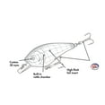 thumbnail image 2 of Ozark Trail Squarebill Crankbait Fishing Lure 1" with Rattle Chamber – Shad Scale Finish, 2 of 5