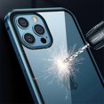 thumbnail image 2 of Lockable for iPhone 15 Pro Max/15 Ultra Magnetic Case Glass Case with Camera Lens Protector, Full Body Double Sided Glass Bumper Case Clear Cover, 2 of 4