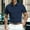 Navy, variant on Wancir Mens Shirts Clearance Sale Men's Summer Mesh Ice Silk Short Sleeved Collar Solid Color Shirt Short Sleeved Shirt