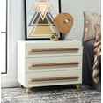 thumbnail image 2 of SAFAVIEH Raquel Contemporary Style 3 Drawer Chest, White (31.5 in. W x 18 in. D x 26.5 in. H), 2 of 17