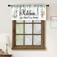 thumbnail image 2 of Laundry Room Window Valance,Vintage Farmhouse Rustic Watercolor Hanging Clothes Laundry Windows Small Short Treatment Drapes for Living Room Kitchen 1 Piece,54x18 Inch, 2 of 4