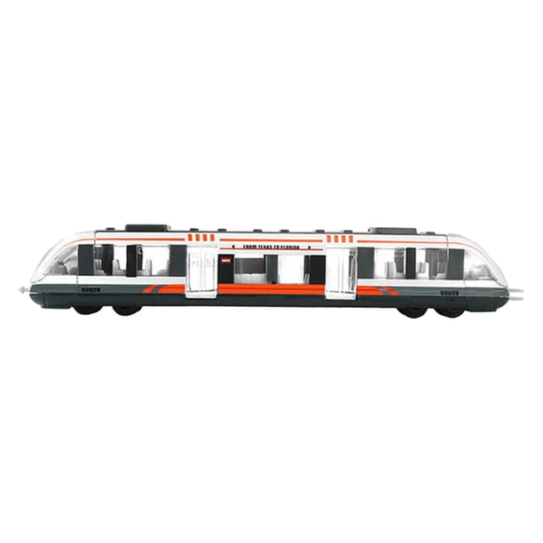 Diecast Train Toy Set Tren de Pullback Model Gift para Blanco Sunnimix tren de alta velocidad