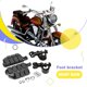 thumbnail image 2 of Pedal de pies de motocicleta Profesional Universal Fijable Pedales de Motorbike Otoño 360 Grados Gordable Componentes Black 1 Par Guardurnaity VI002317-01, 2 of 7
