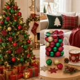 thumbnail image 2 of Gold Red Green Christmas Ball Ornaments Set 50 Count 2.4 Inch Shatterproof Tree Decor, 2 of 6