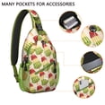 thumbnail image 2 of Colorful Ice Cream Pattern Sling Bag - Anti-Theft Crossbody Chest Bag for Hiking, Biking & Travel - Spacious & Organized with Durable Comfortable Design, 2 of 6