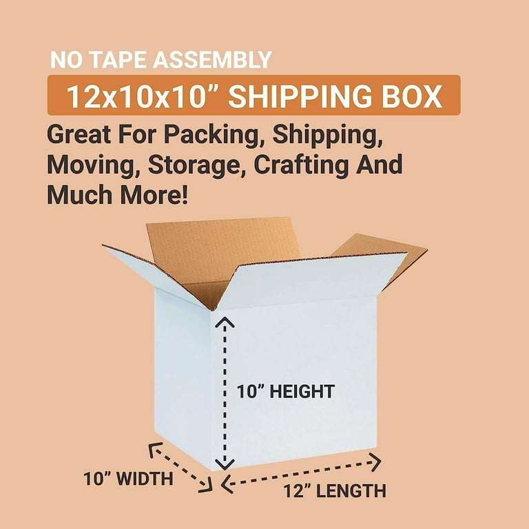 50-Pack Long Shipping Boxes 17.5x3.5x3.5 Inches - Corrugated Cardboard Mailers For Packing