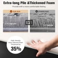 thumbnail image 2 of Super Soft Shaggy Area Rug, 8X10 Soft Plush Fluffy Rug for Bedroom Living Room, Modern Moroccan Geometric Carpet for Home Decor Aesthetic, Anti-Skid Carpet for Kids Room, Nursery, Grey and Black, 2 of 8