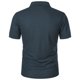 thumbnail image 4 of pstuiky Camisa de manga corta para hombre, Camisa de manga corta con botones y solapa de verano de color liso para hombre ropa de hombre m, 4 of 6