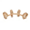 thumbnail image 4 of Yoursfs Cuffs Earrings for Women Gold Plated Clip on Non Pierced Ear Cuffs Crystal Cz Hypoallergenic Earrings, 4 of 6