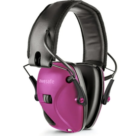 awesafe Electronic Shooting Earmuffs Shooting Hearing Protection with Noise Reduction Sound Amplification