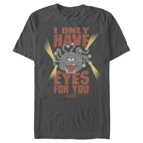 Men's Dungeons & Dragons Beholder Eyes for You Graphic Tee Charcoal Medium