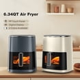 thumbnail image 7 of Casabay 6 Quart Air Fryer with Viewing Window, Square Design, 12-in-1 Functionality for Frying, Baking, Roasting, Digital Touchscreen Display, Gray, 7 of 7