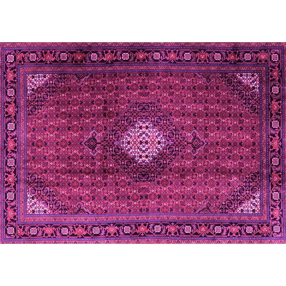 Ahgly Company Indoor Rectangle Persian Pink Traditional Area Rugs, 5' x 7'